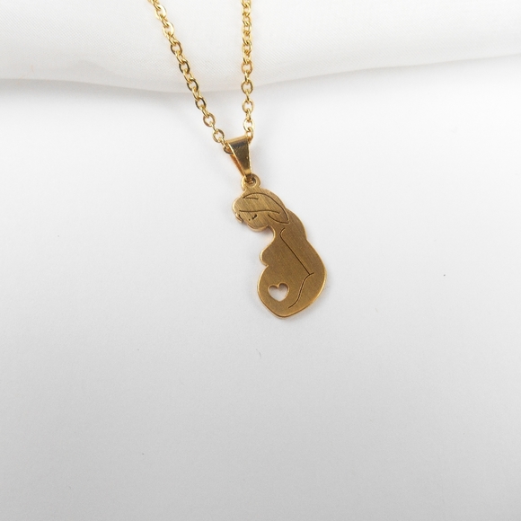 New Mom Gold Necklace Set - Picture 6 of 6